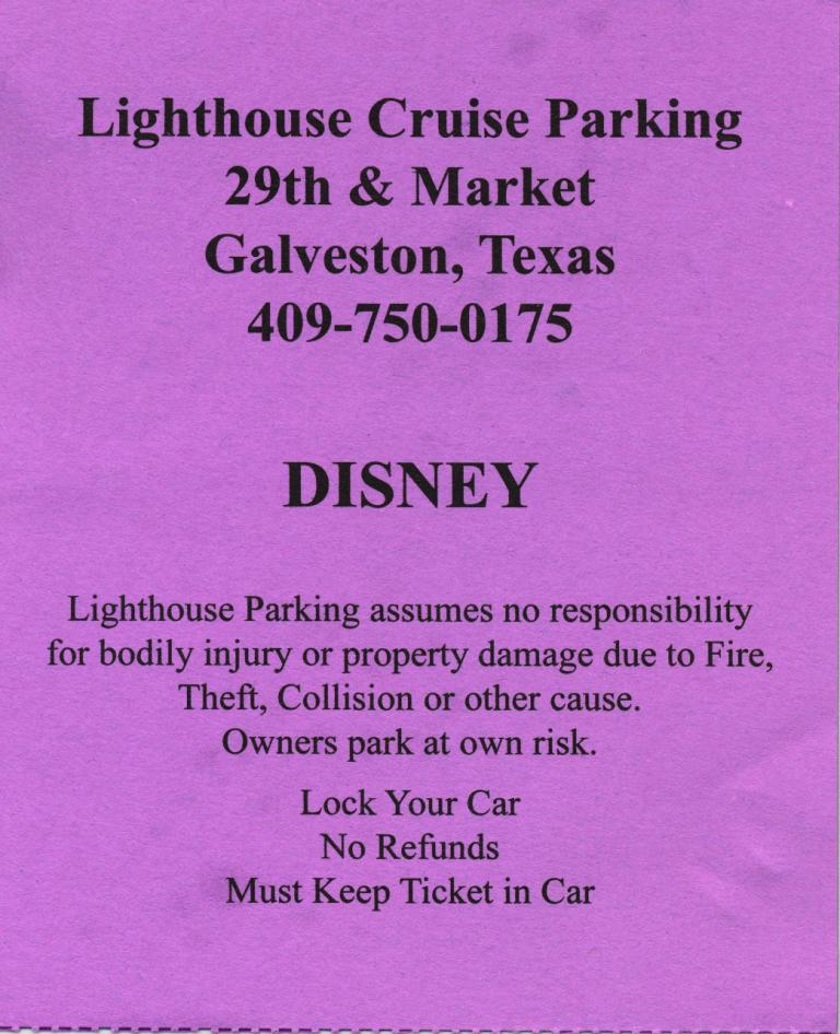 Lighthouse Cruise Parking